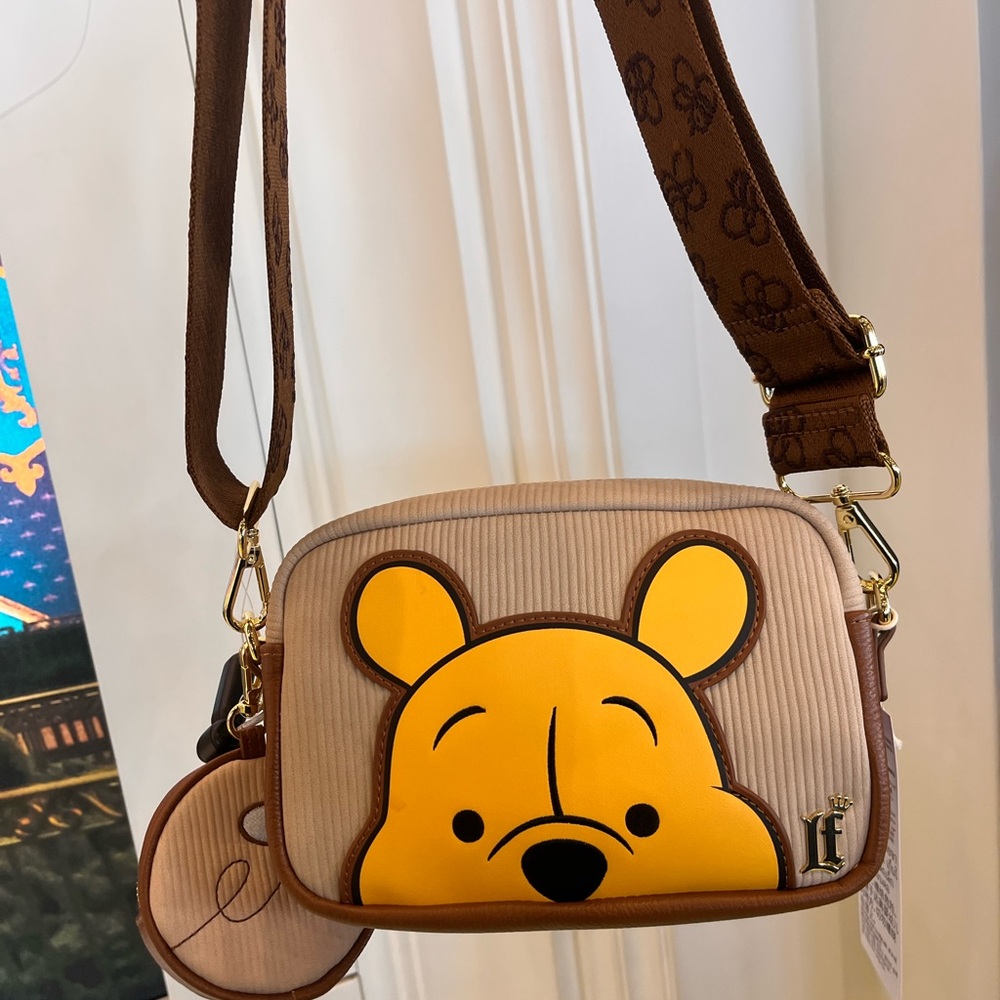 DISNEY x Loungefly Winnie the Pooh Brown and Yellow Crossbody Bag